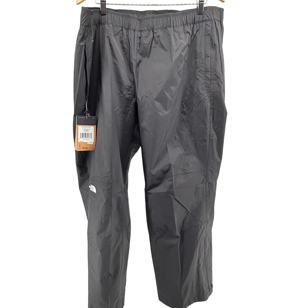 NWT The North Face Antora Rain‎ Pants TNF Black Womens XXXL Regular Waterproof